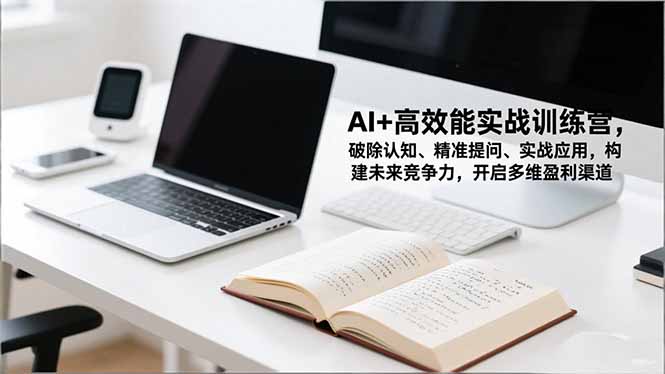 AI+高效能实战训练营，破除认知、精准提问、实战应用，构建未来竞争力，开启多维盈利渠道-青年网赚