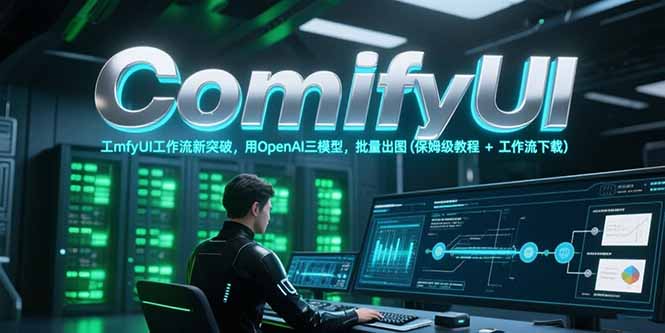 ComfyUI工作流新突破，用OpenAI三模型，批量出图(保姆级教程+工作流下载-青年网赚