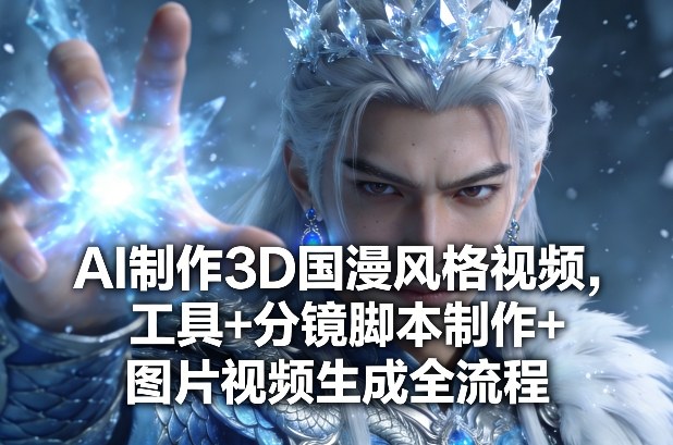AI制作3D国漫风格视频，工具+分镜脚本制作+图片视频生成全流程-青年网赚