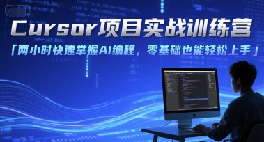 Cursor项目实战训练营，两小时快速掌握AI编程，零基础也能轻松上手-青年网赚