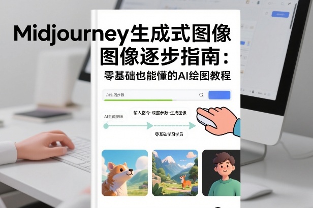 Midjourney生成式图像逐步指南：零基础也能懂的AI绘图教程-青年网赚