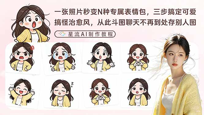 一张照片秒变N种专属表情包，三步搞定可爱搞怪治愈风，从此斗图聊天不再到处存别人图-青年网赚