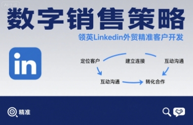 数字销售策略领英LinkedIn外贸精准客户开发-青年网赚