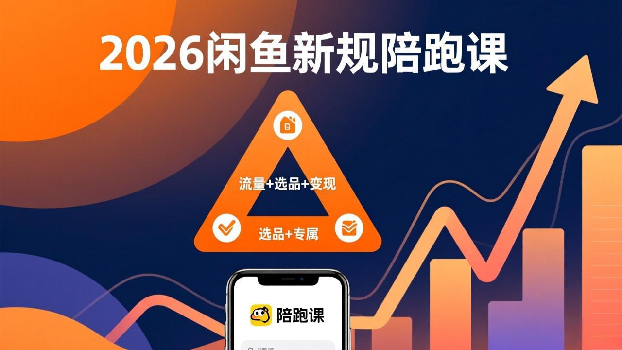 2026闲鱼高阶陪跑课全新上线,带你吃透新规玩转选品流量,从零搭建稳定变现盈利体系-青年网赚