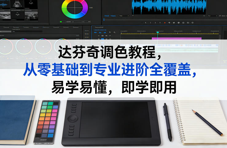 达芬奇调色教程，从零基础到专业进阶全覆盖，易学易懂，即学即用-青年网赚
