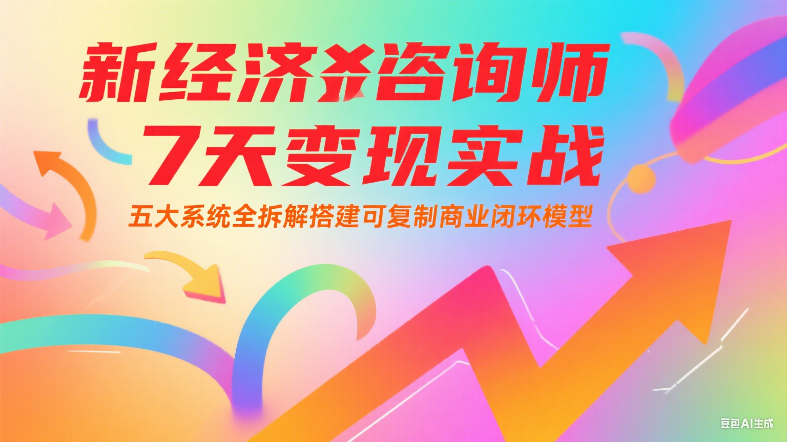 新经济咨询师 7 天变现实战：五大系统全拆解搭建可复制商业闭环模型-青年网赚