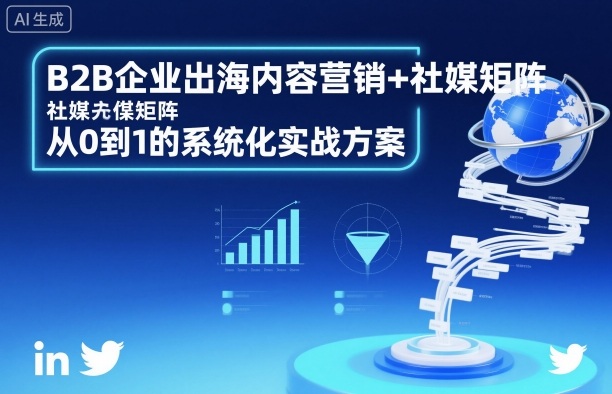 B2B企业出海内容营销+社媒矩阵，从0到1的系统化实战方案-青年网赚