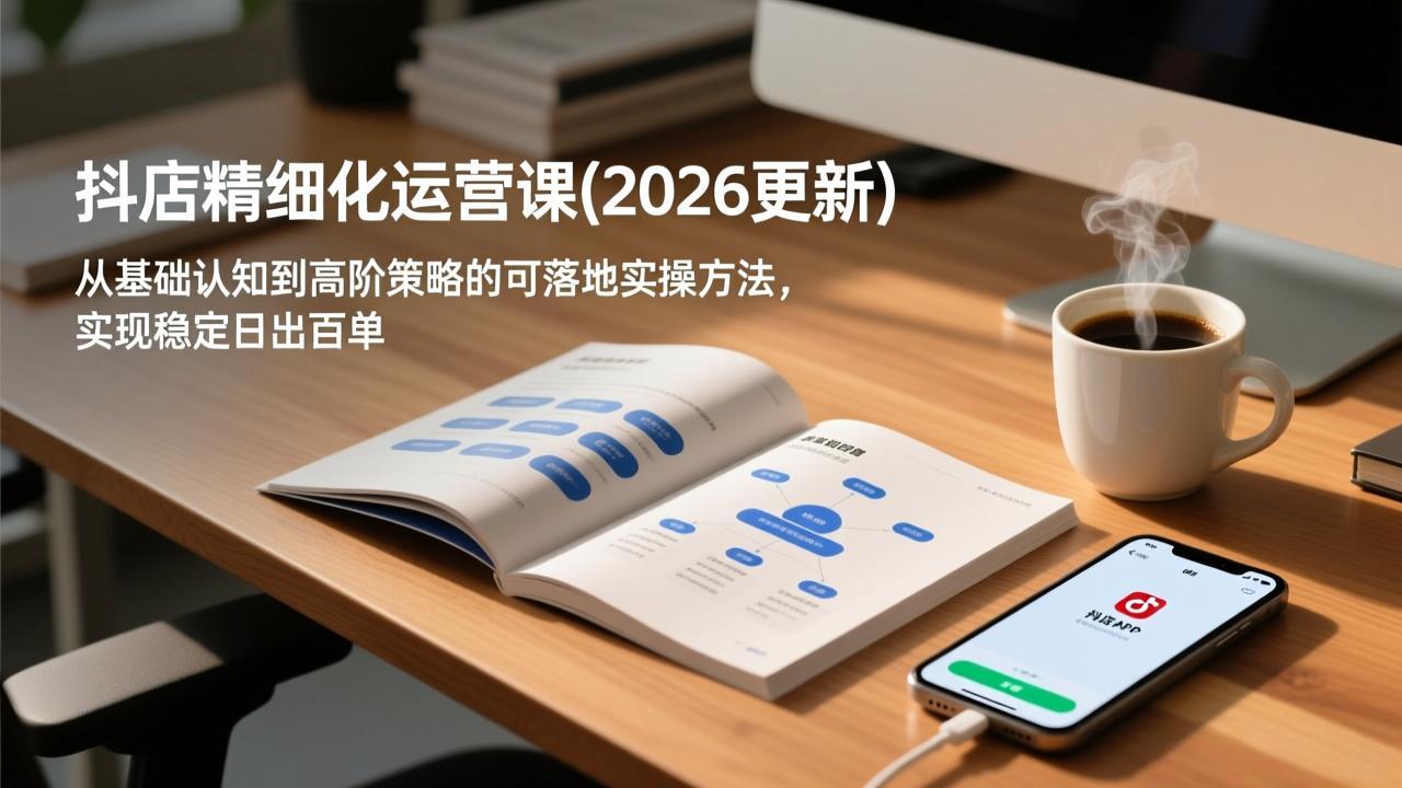 抖店精细化运营课(2026更新-青年网赚