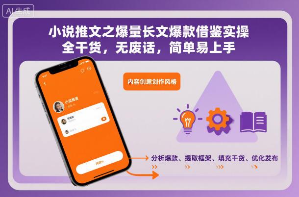 小说推文之爆量长文爆款借鉴实操，全干货，无废话，简单易上手-青年网赚