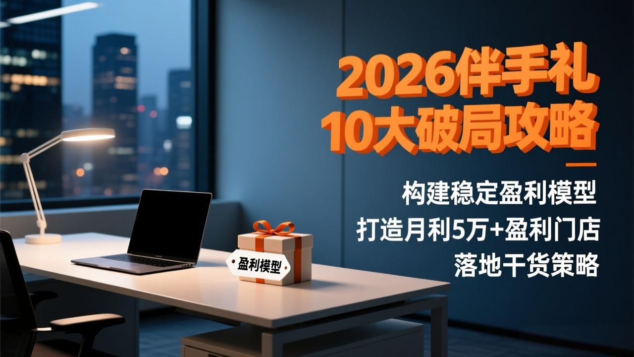 2026伴手礼10大破局攻略：构建稳定盈利模型，打造月利5万+盈利门店，落地干货策略-青年网赚