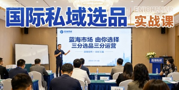 国际私域选品实战课，蓝海市场由你选择，七分选品三分运营-青年网赚