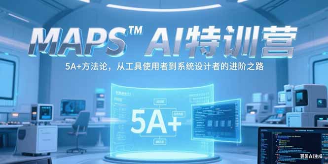 MAPSAI特训营，掌握 5A+方法论，从工具使用者到系统设计者的进阶之路-青年网赚